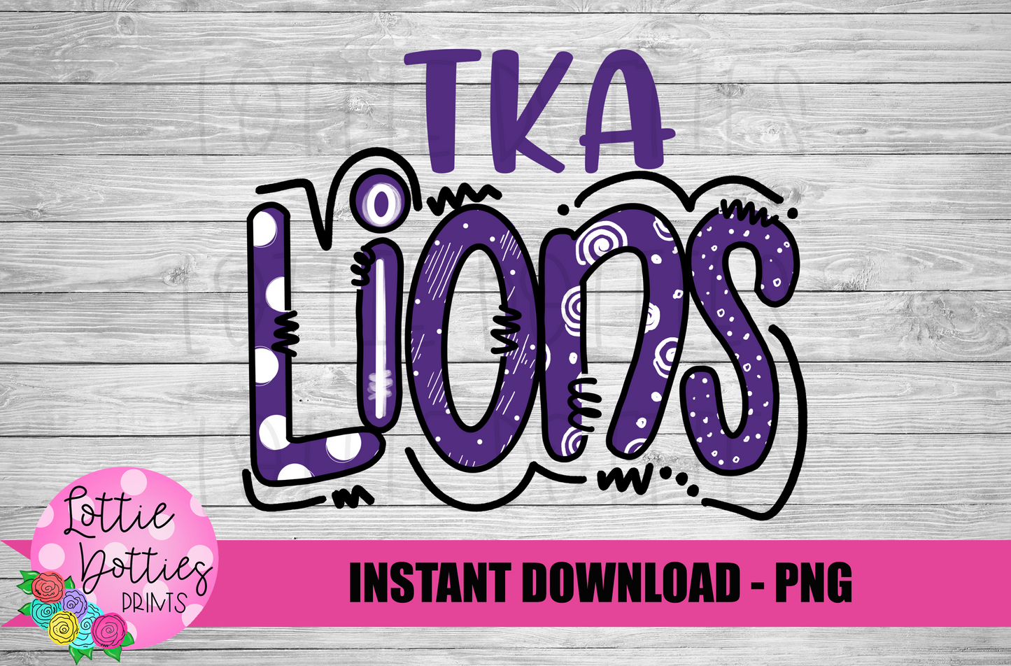 TKA Lions PNG - Lions - sublimation design - Digital Download