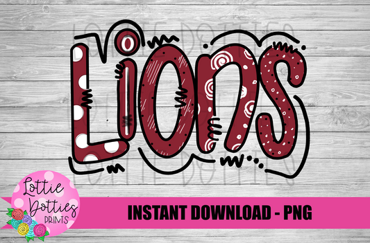 Lions PNG - Lions -  sublimation design - Digital Download