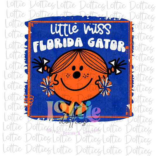 Little Miss Florida Gators PNG - Gators Sublimation - Digital Design