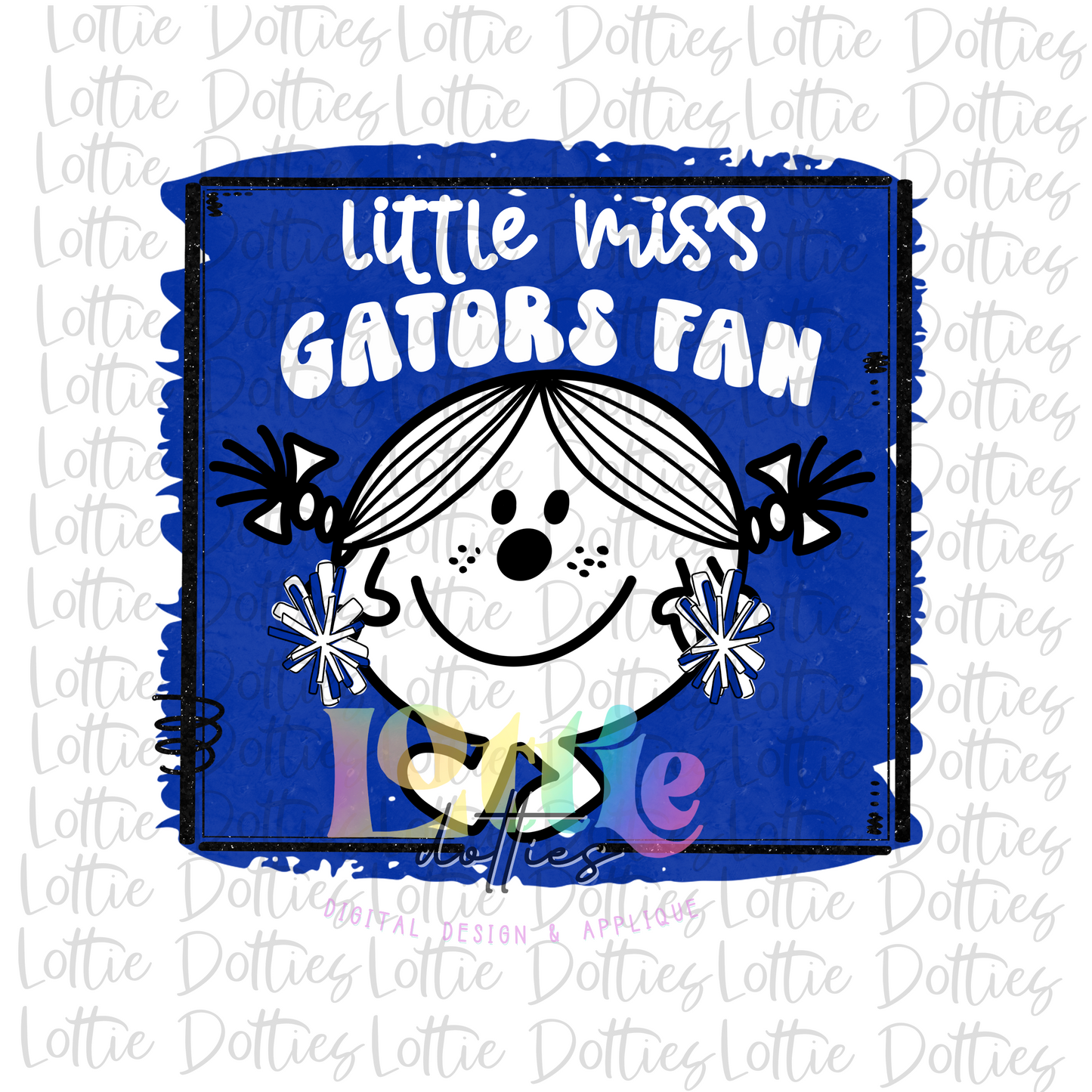 Little Miss Gators Fan PNG - Gators Fan Sublimation - Digital Design