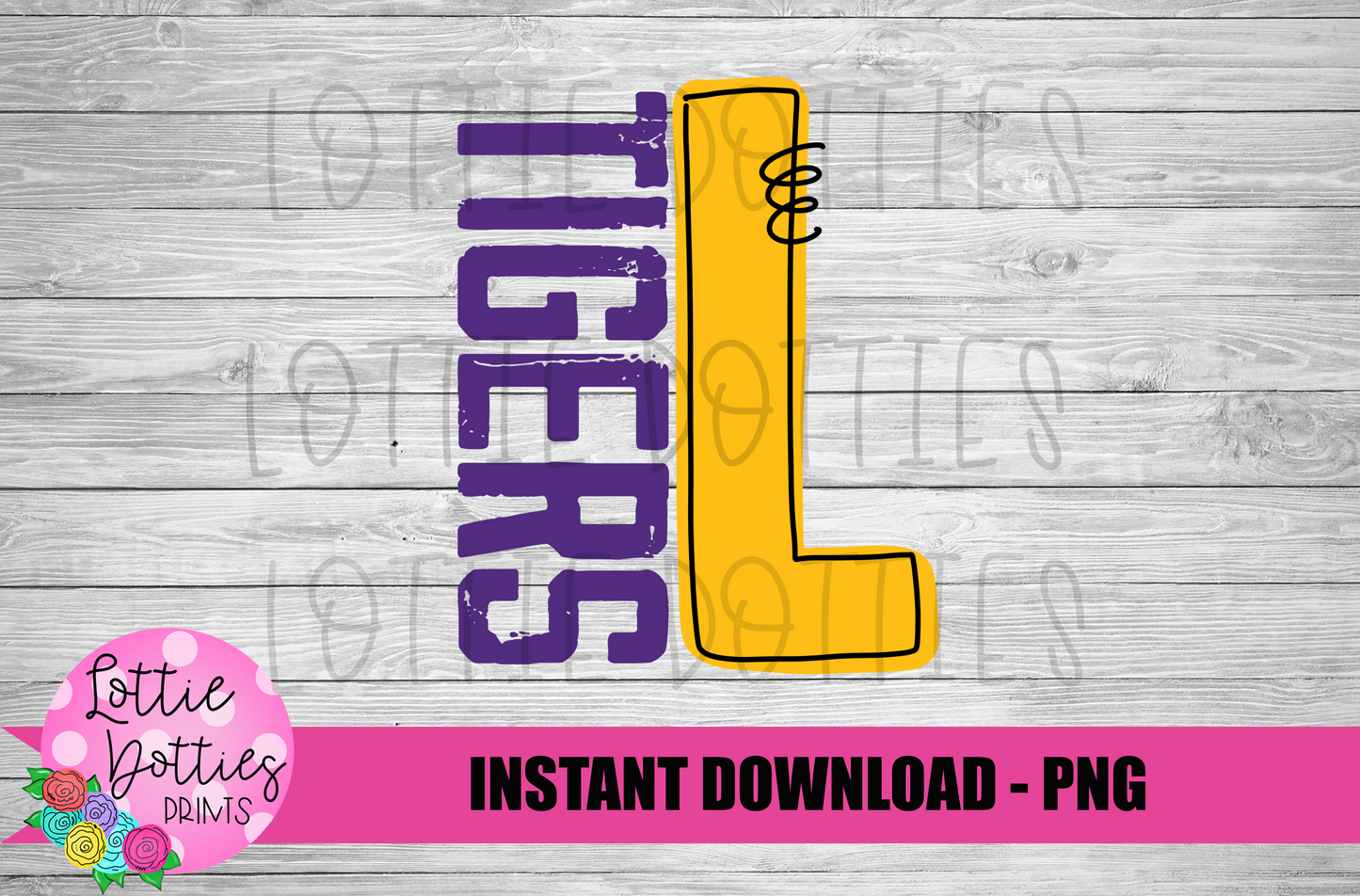 L - Tigers PNG - Tigers sublimation design - Digital Download