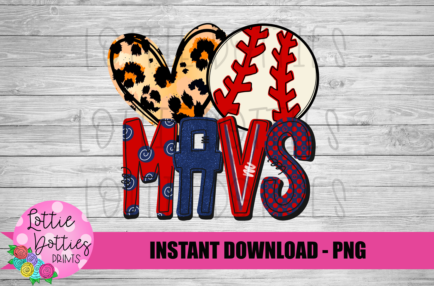 Mavs Baseball Png - Baseball Sublimation Design - Digital Download