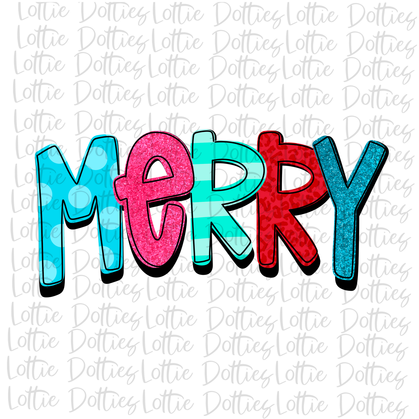 Merry Png - Christmas Sublimation Design- Digital Download