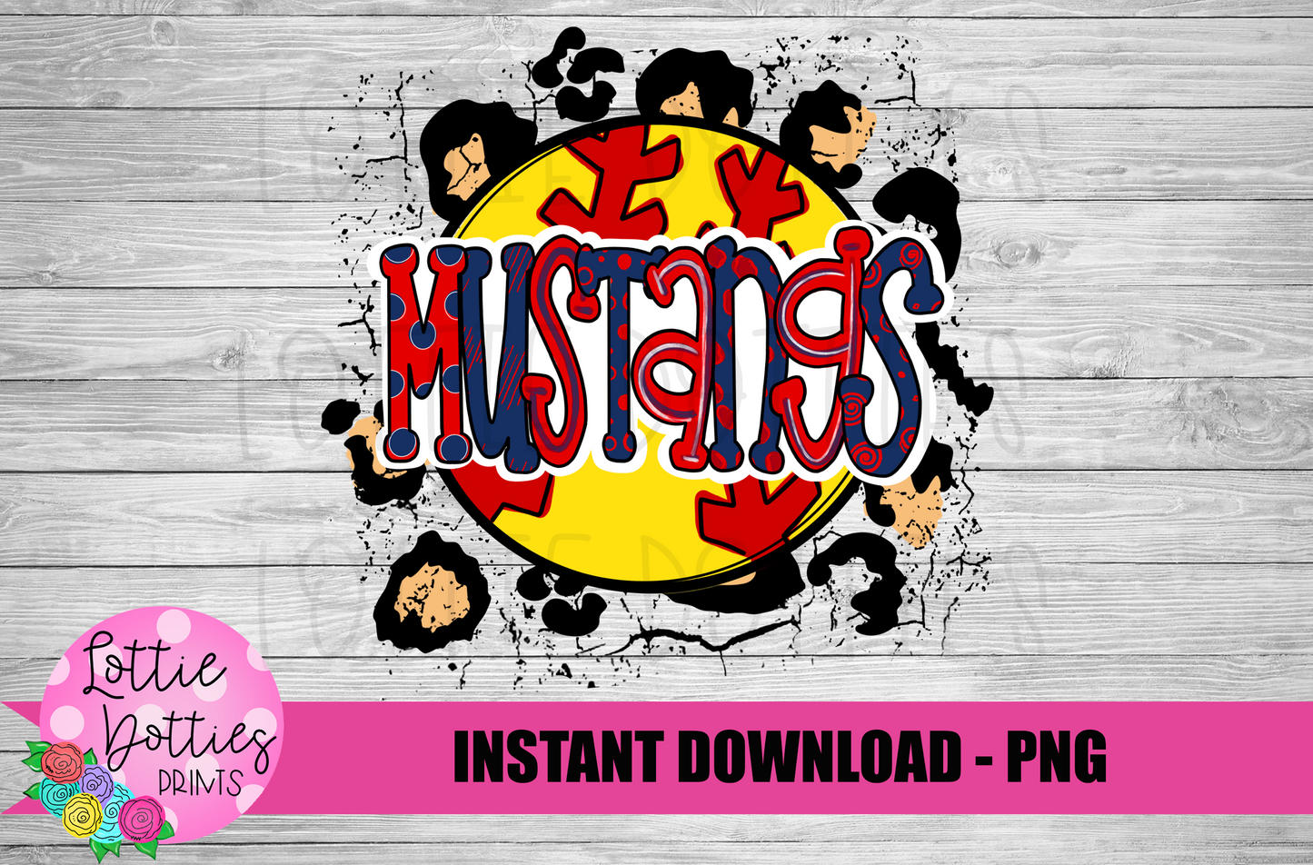Mustangs Softball PNG - Mustangs - sublimation design - Digital Download