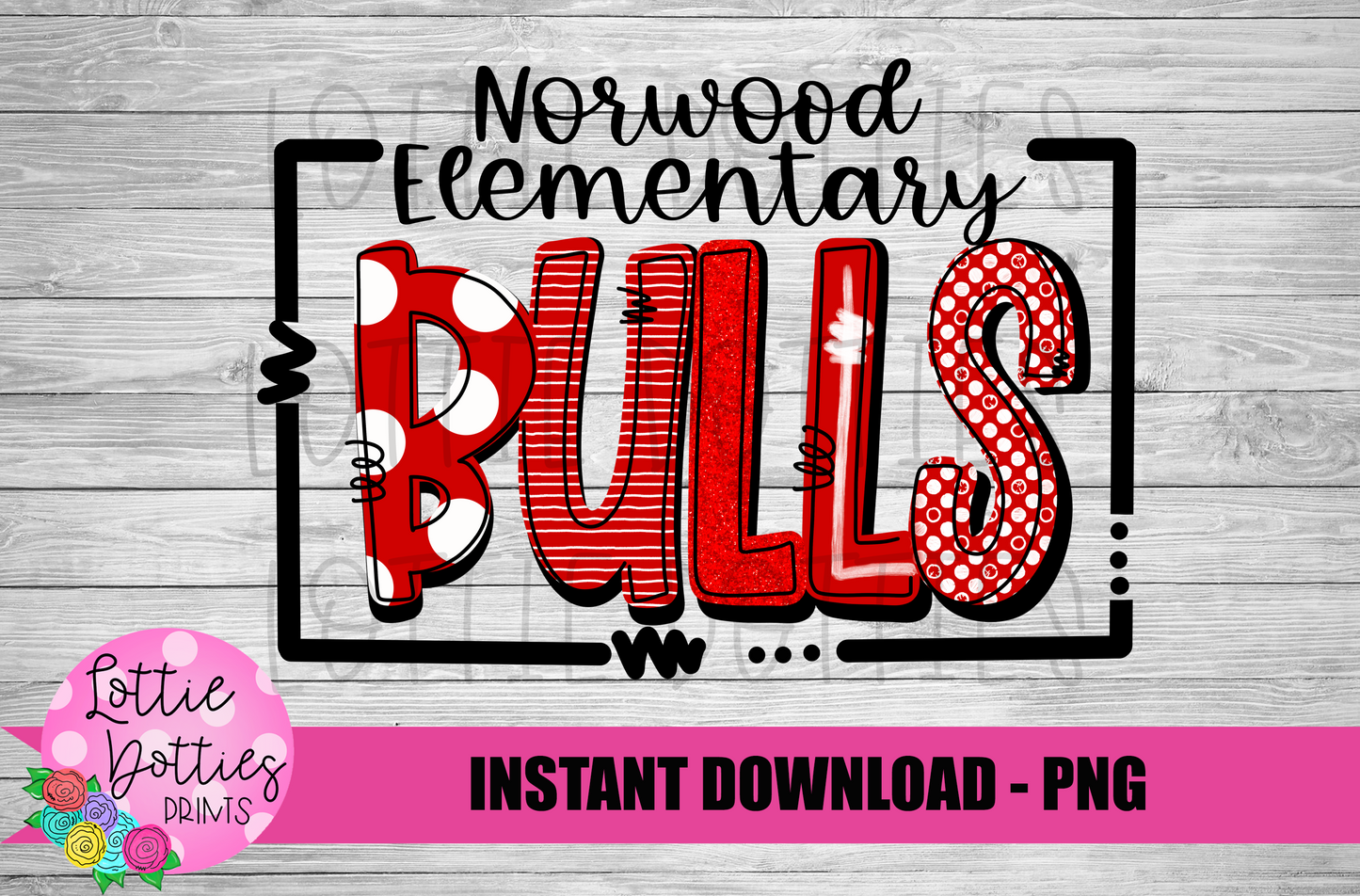 Norwood Elementary Bulls - PNG - Bulls - Sublimation - Digital Download