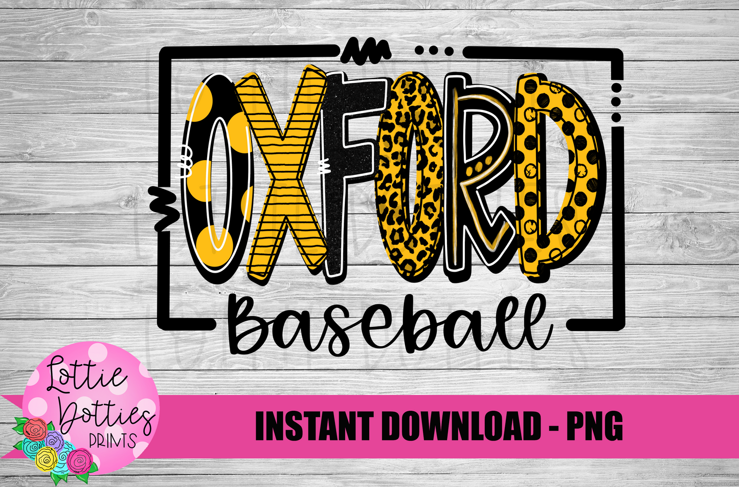 Oxford Baseball PNG - Oxford - Sublimation - Digital Download