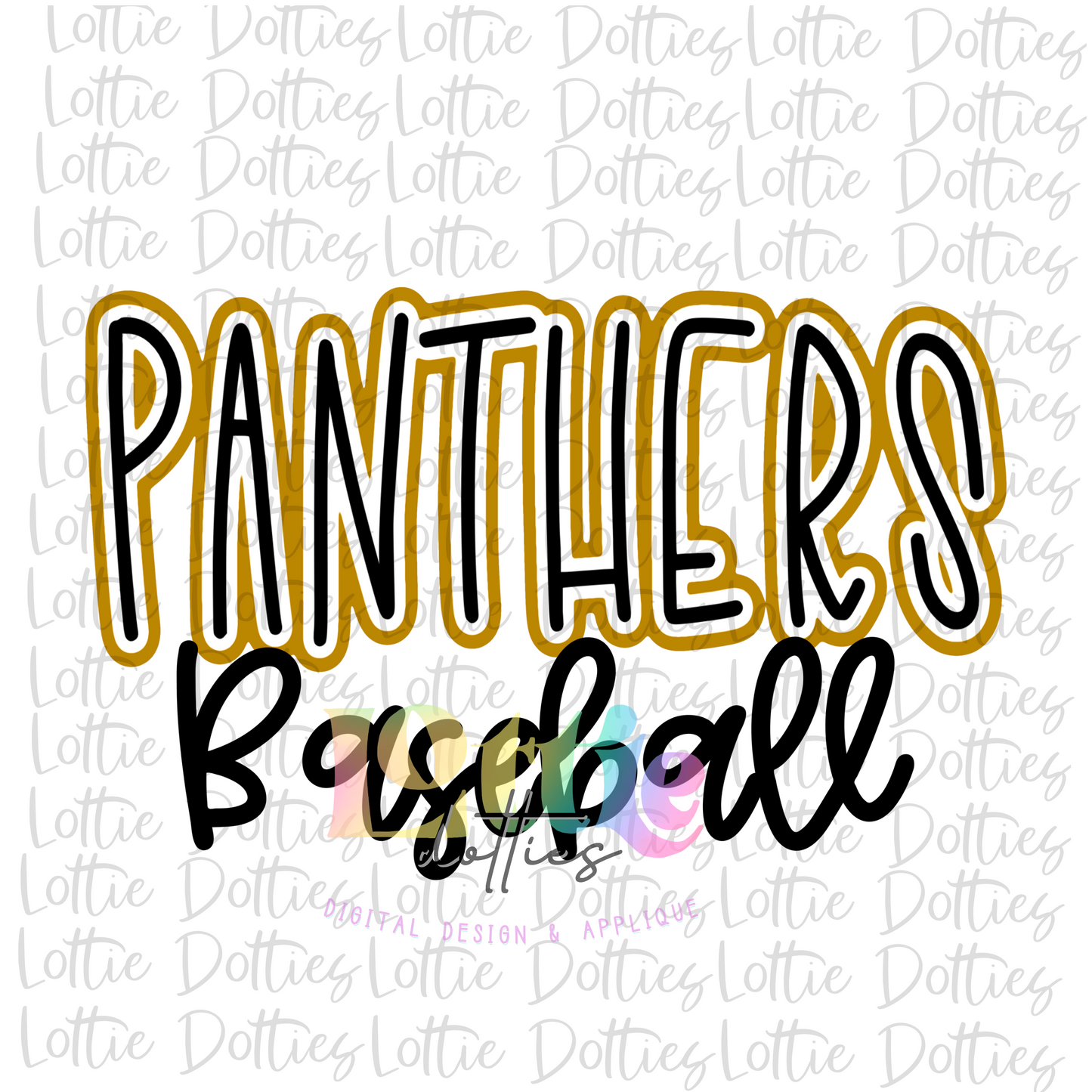 Hackleburg Panthers Baseball PNG - Panthers Sublimation - Digital Download