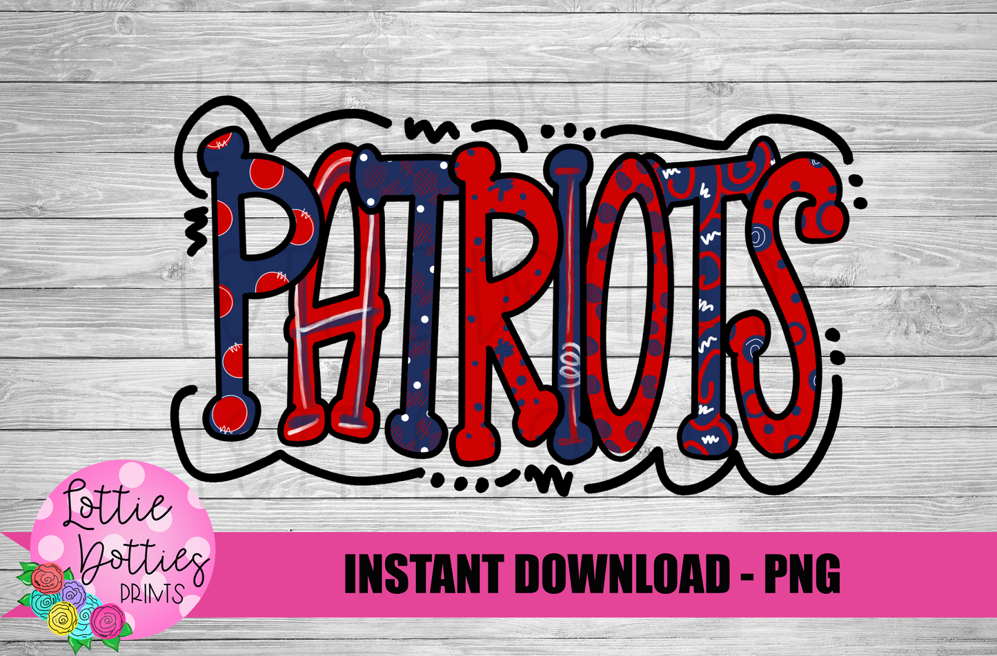 Patriots PNG - Patriots Sublimation Design - Digital Download