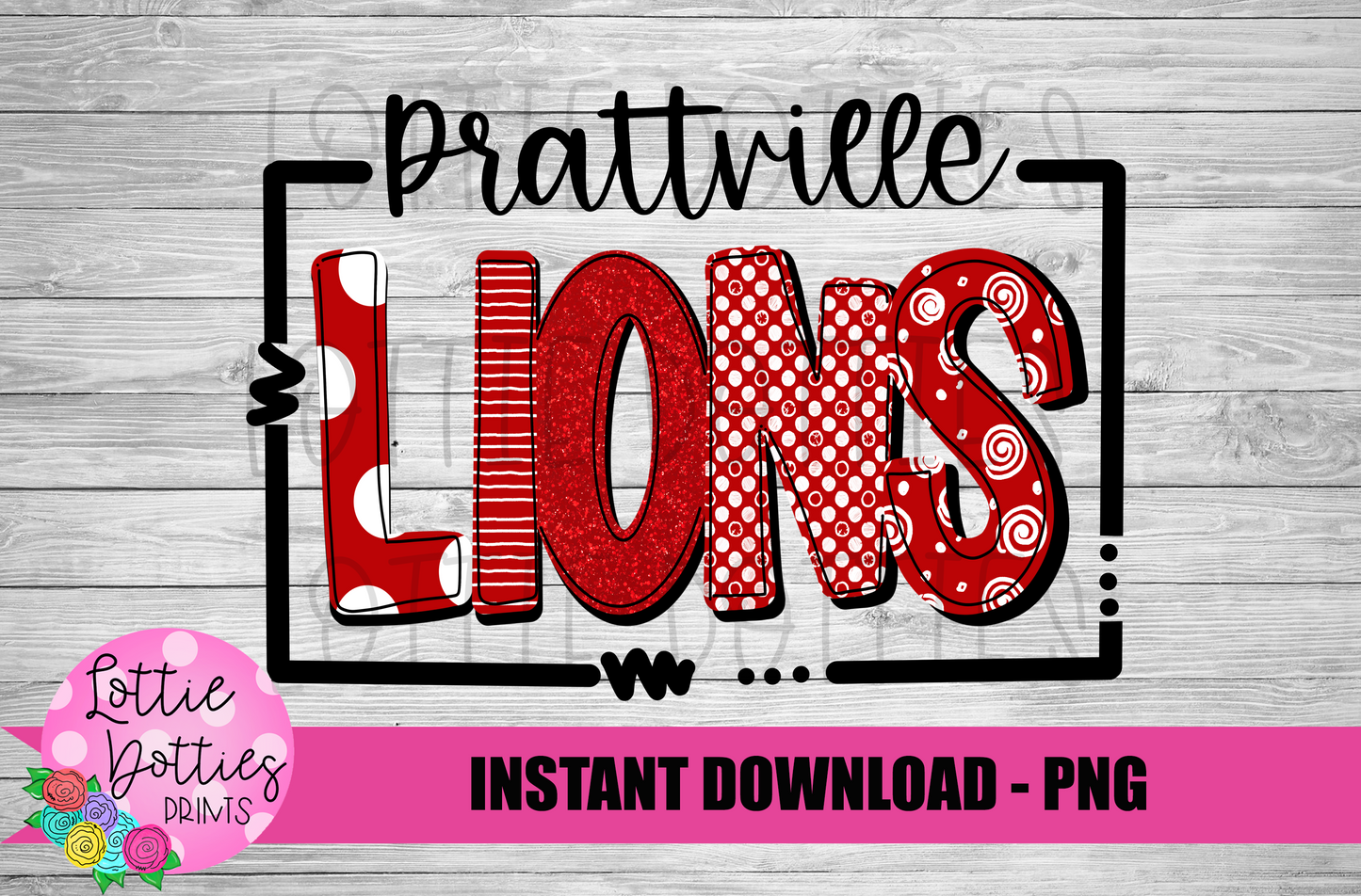 Prattville Lions PNG - Lions - sublimation design - Digital Download