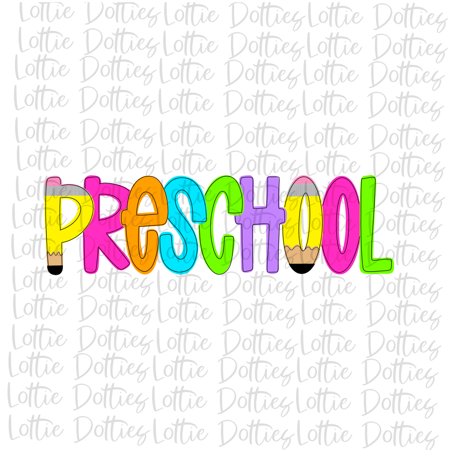 Preschool - Png - School Sublimation - Back To School Design