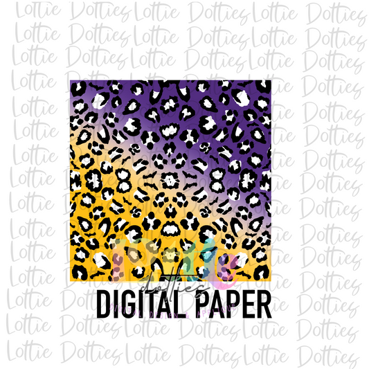 Purple and Gold Ombre Digital Paper - Digital paper - Instant Download - Digital Download