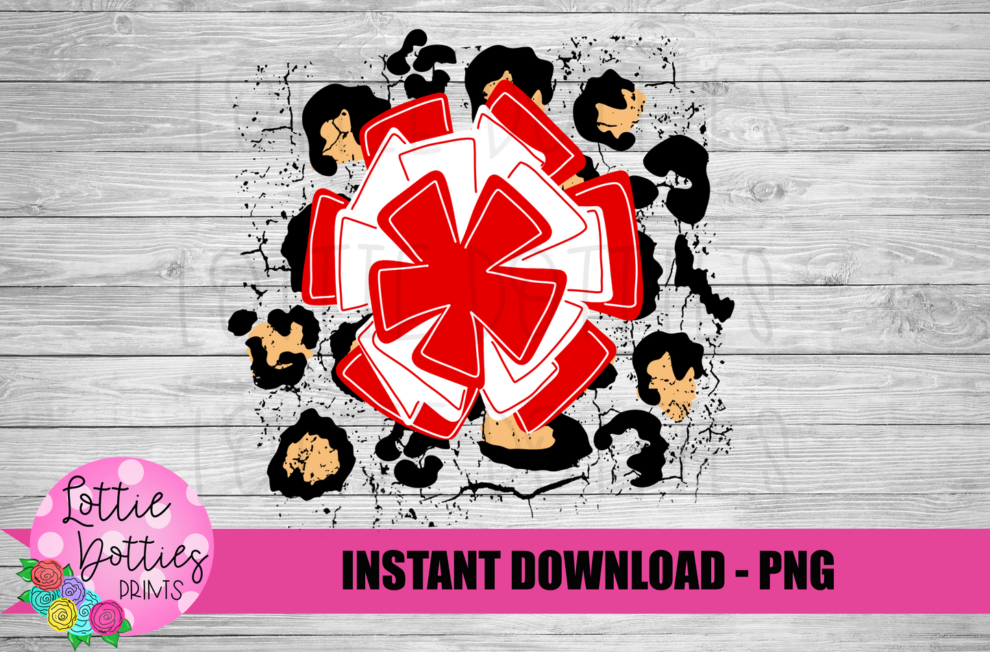 Red Pom PNG - Cheerleader - Pom Pom - sublimation design - Digital Download