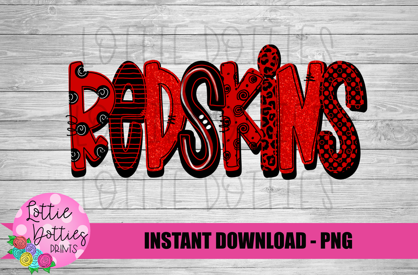 Redskins PNG - Sublimation - Digital Design