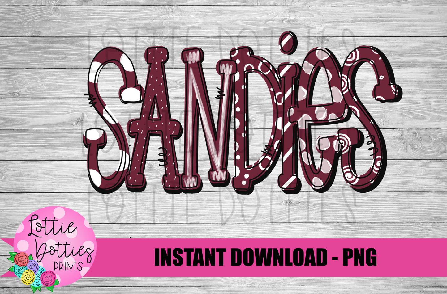 Sandies PNG - Sandies - Sublimation - Digital Download