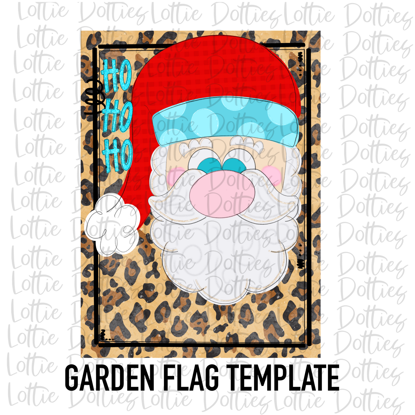 Santa Png - Santa Flag Template Sublimation - Christmas Sublimation- Digital Download