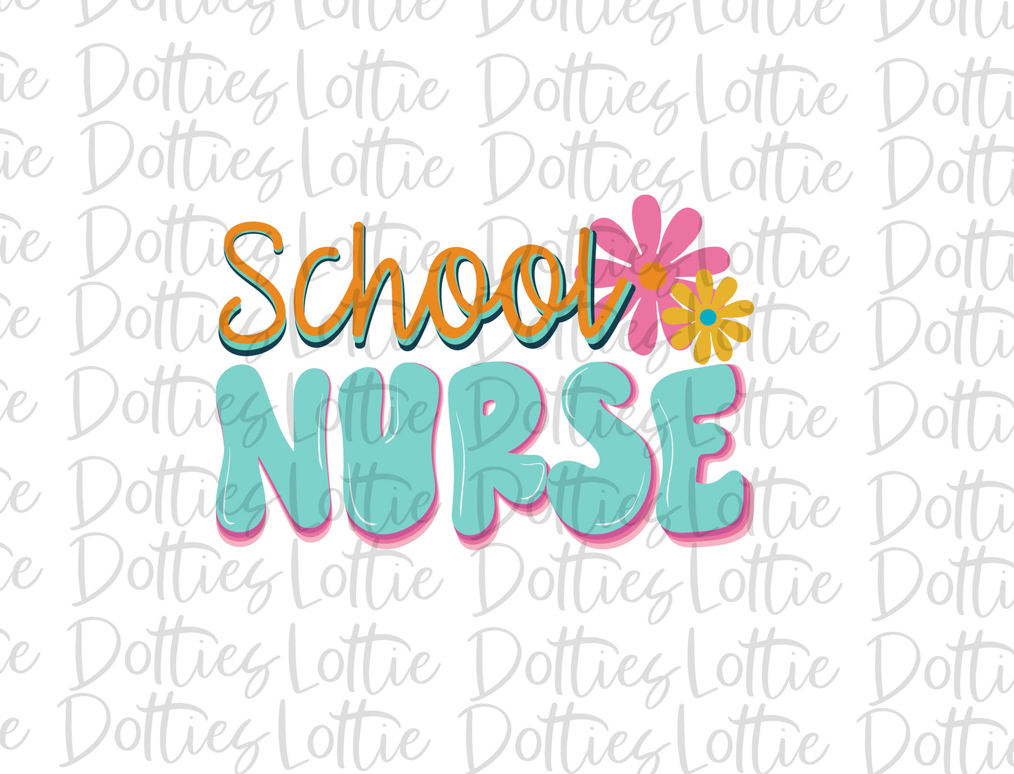 School Nurse - PNG - Back To School - Sublimation - Digital Download