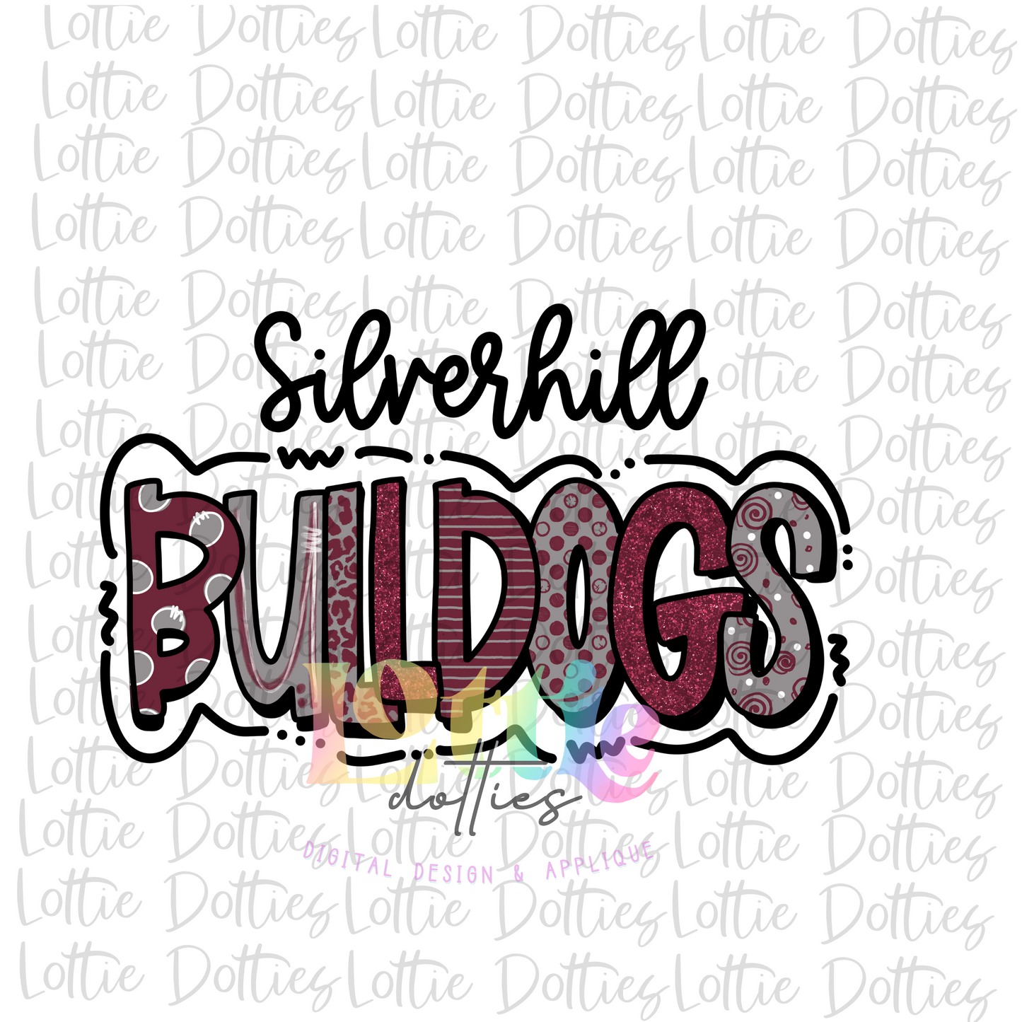 Silverhill Bulldogs - PNG - Bulldogs - Sublimation Design - Digital Download