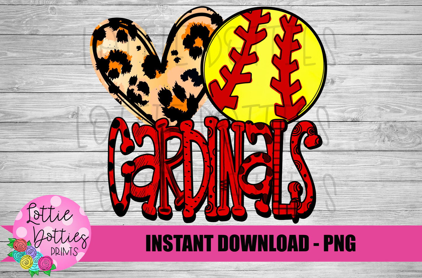 Cardinals Softball PNG - Softball - Cardinals Sublimation design - Digital Download
