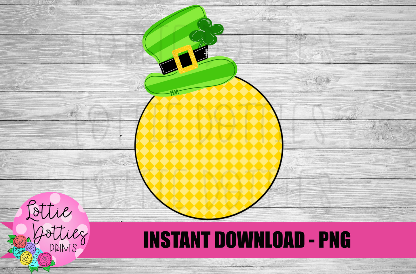 Saint Patrick’s Day Circle Sublimation Design - Shamrock Png - Pot of Gold - St Patrick’s Day Png