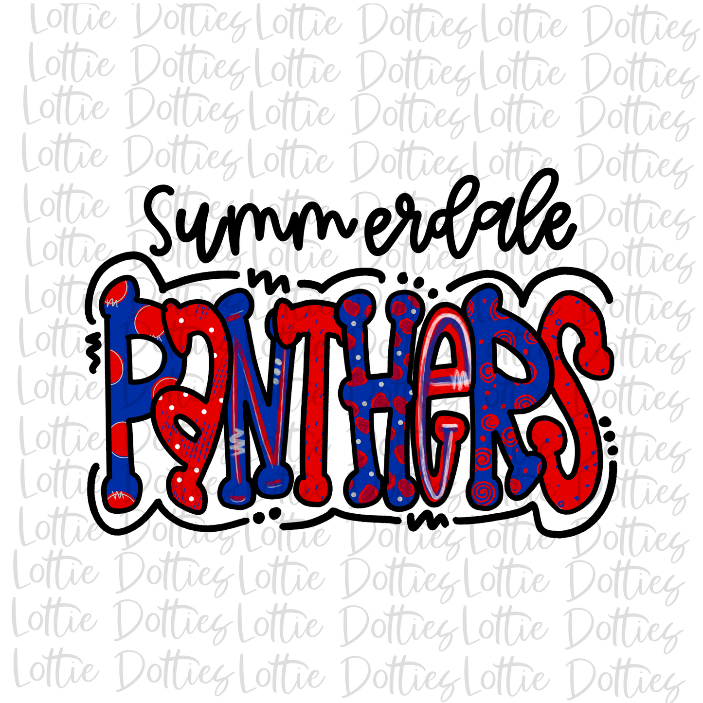 Summerdale Panthers PNG - Panthers Sublimation - Digital Download