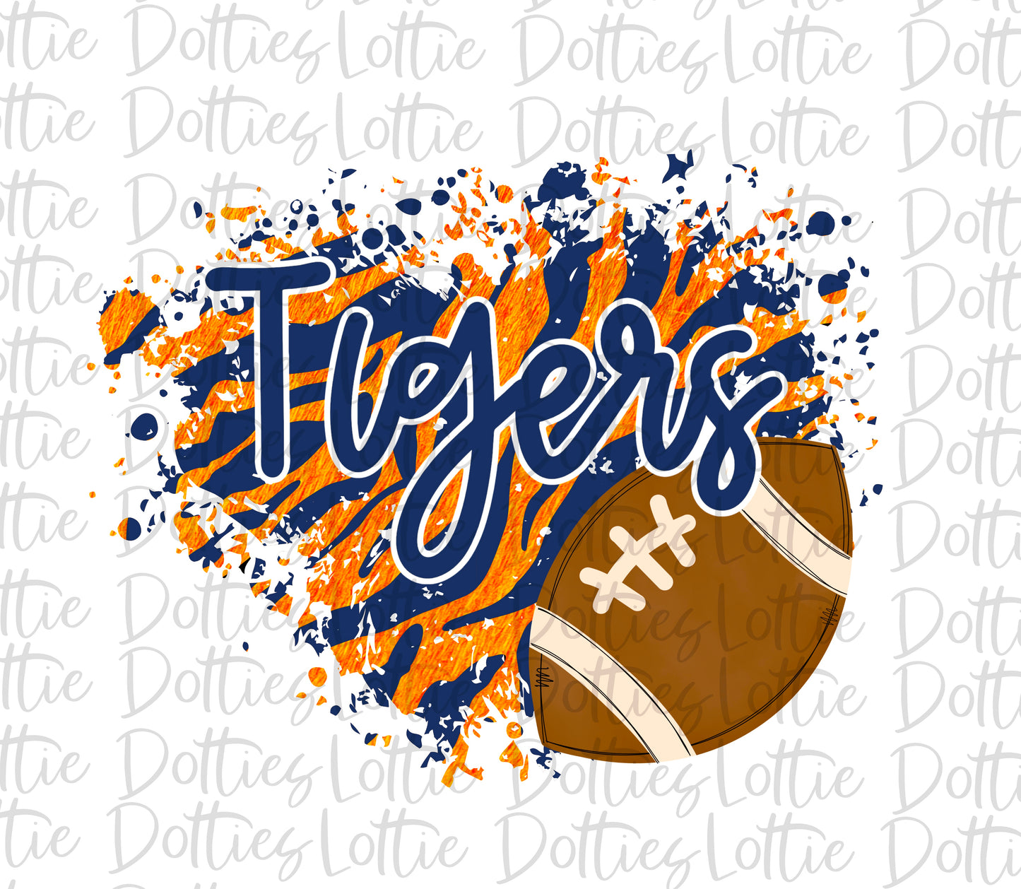Tigers Football - PNG - Football - Sublimation - Digital Download