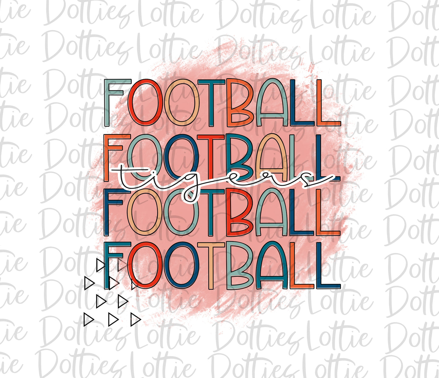 Football Tigers - PNG - Football - Sublimation design - Digital Download