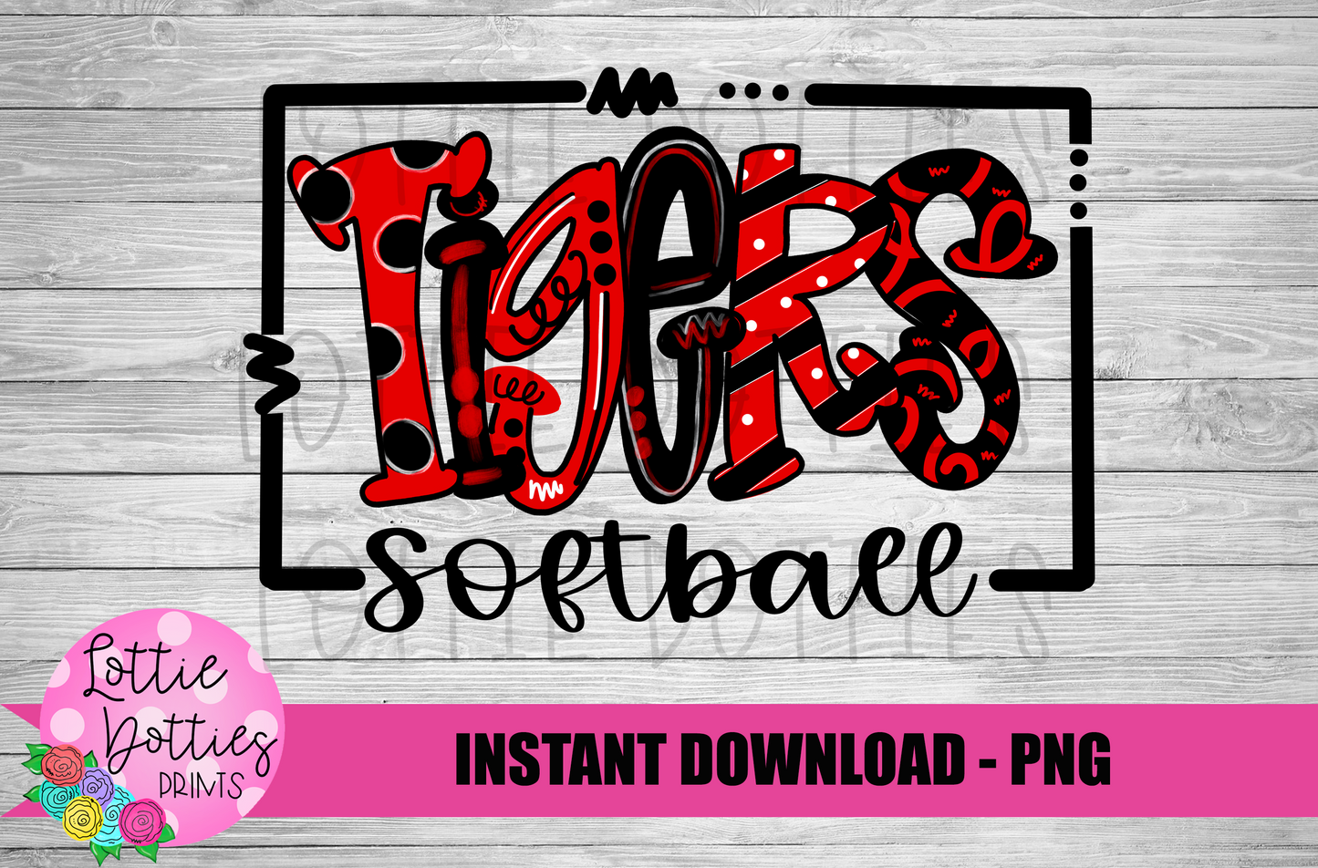 Tigers Softball PNG - Tigers sublimation design - Digital Download