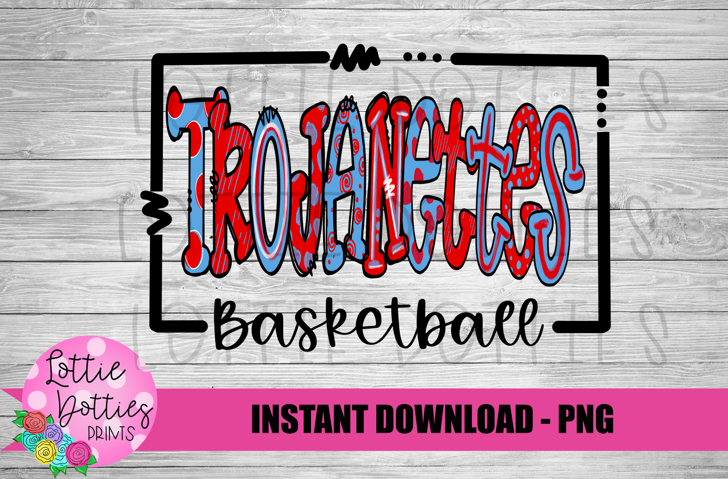 Trojanettes Basketball PNG - Trojans sublimation design - Digital Download