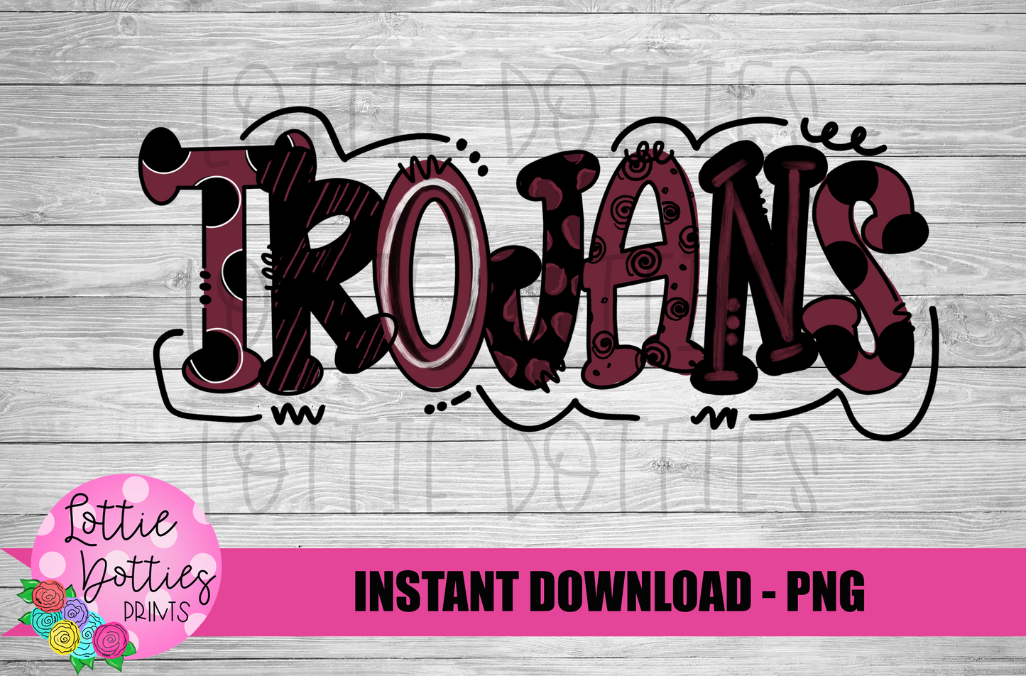Trojans PNG - Trojans sublimation design - Digital Download