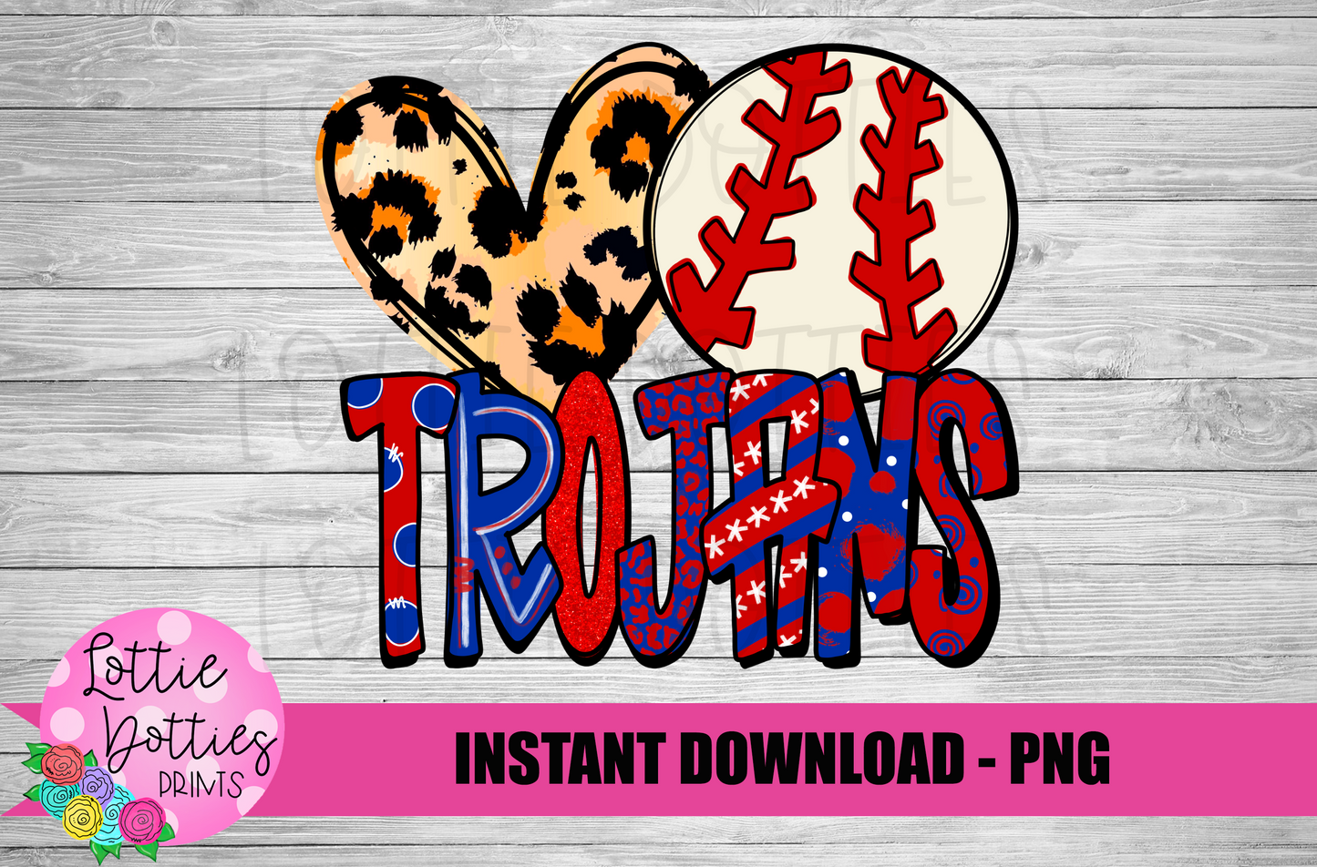 Trojans Baseball PNG - Trojans sublimation design - Digital Download