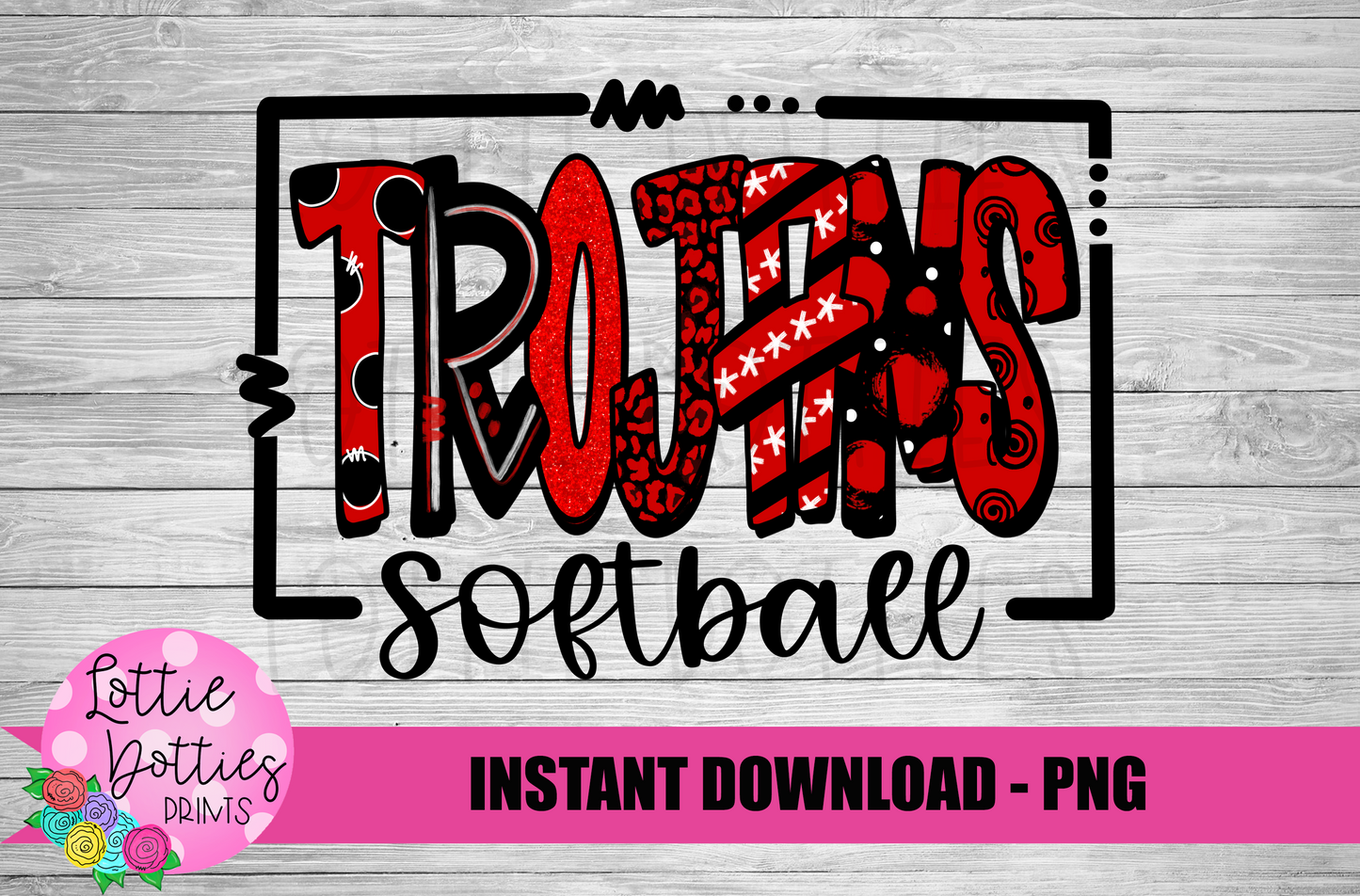 Trojans Softball PNG - Trojans sublimation design - Digital Download
