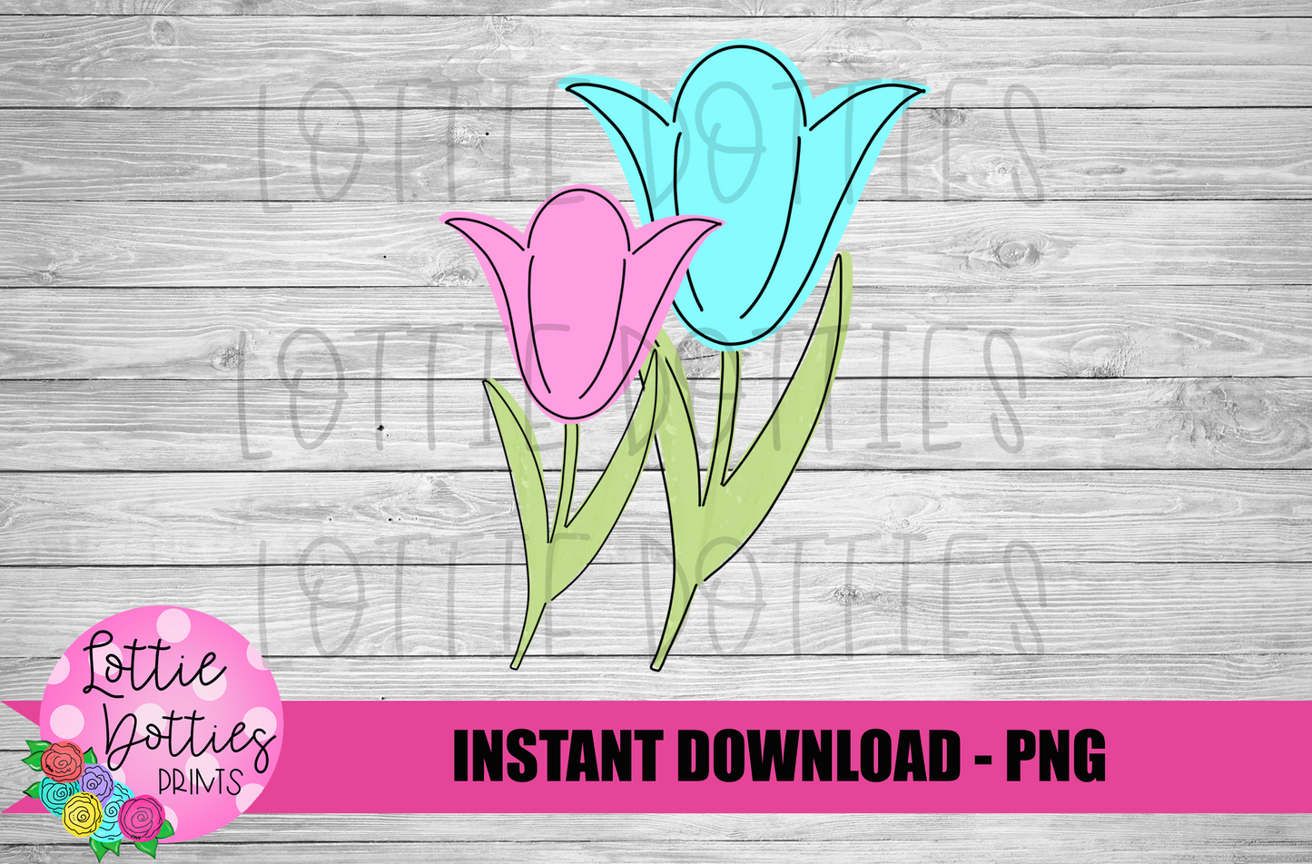 Tulip - PNG - Spring - Sublimation -Digital Download