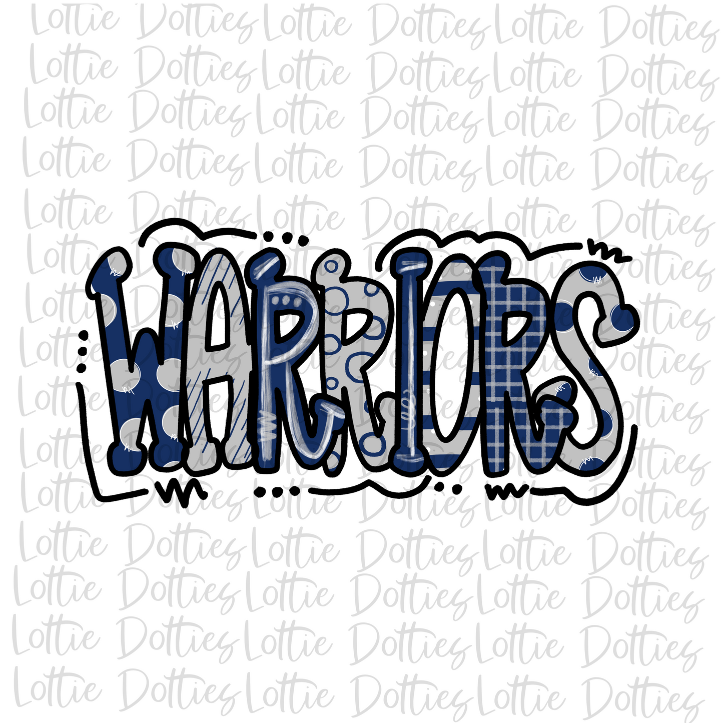 Warriors Png - Mascot Sublimation Design - Digital Download