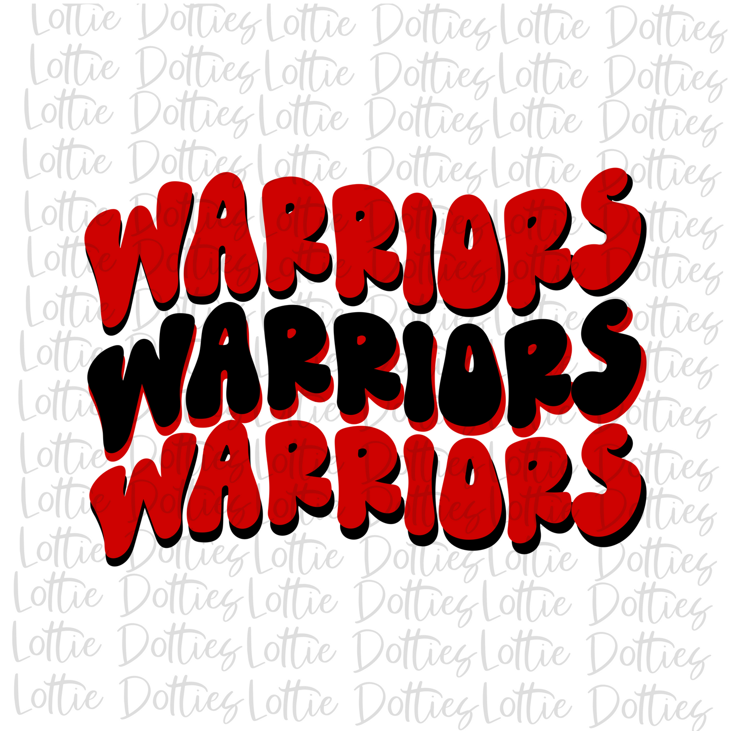 Warriors Png - Mascot Sublimation Design - Digital Download