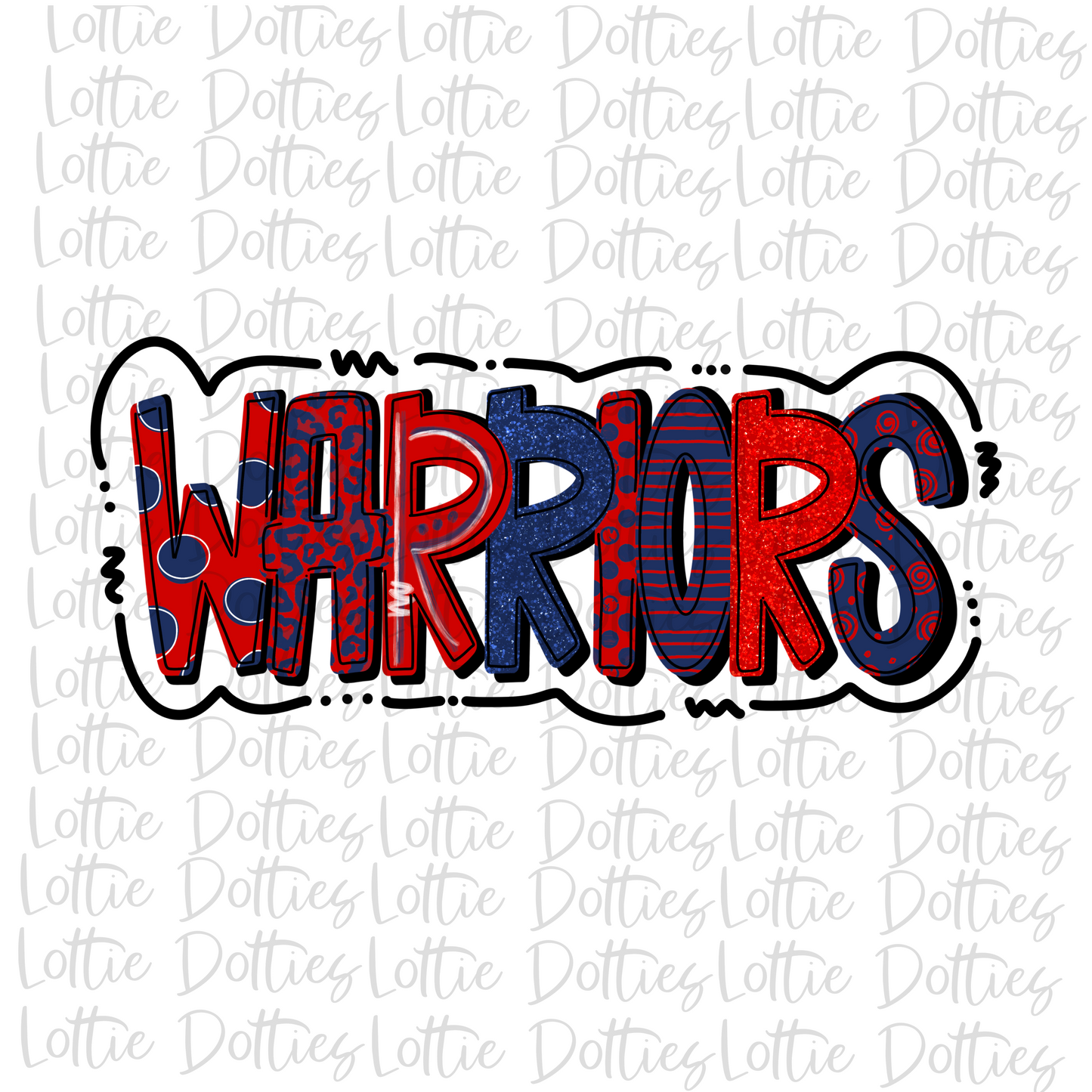 Warriors Png - Warriors - Mascot Sublimation Design - Digital Download - Red and Navy
