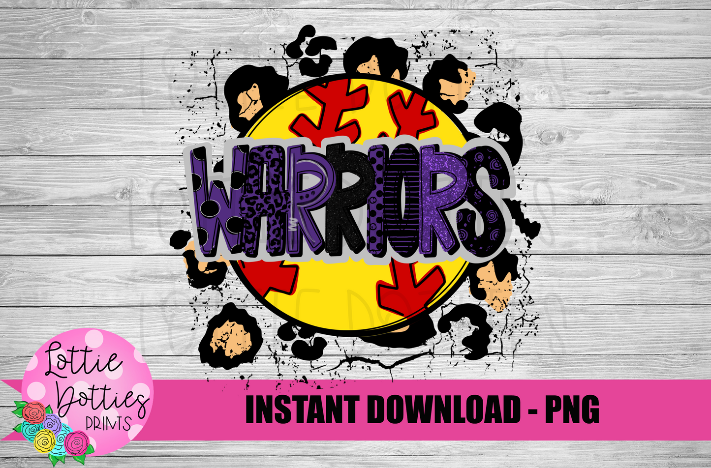 Warriors Softball Png - Warriors - Softball - Sublimation Design - Digital Download