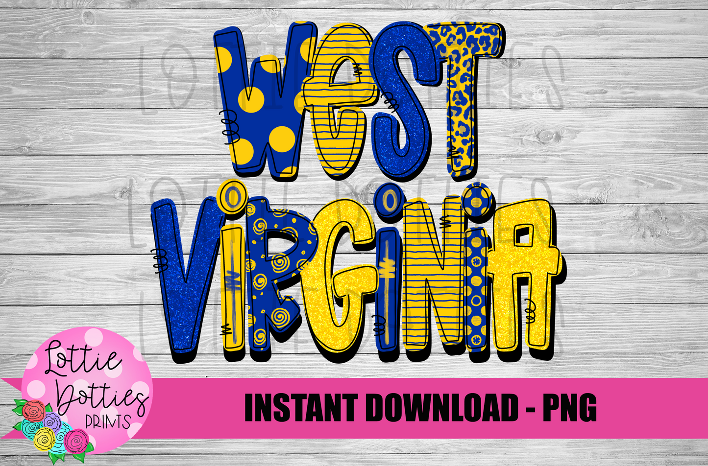 West Virginia - PNG - Sublimation - Digital Download