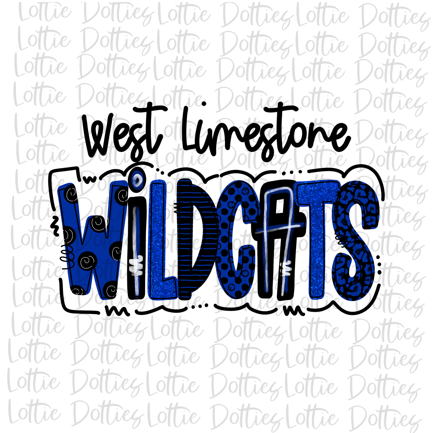 Wildcats PNG - West Limestone Wildcats - Sublimation Design - Digital Download