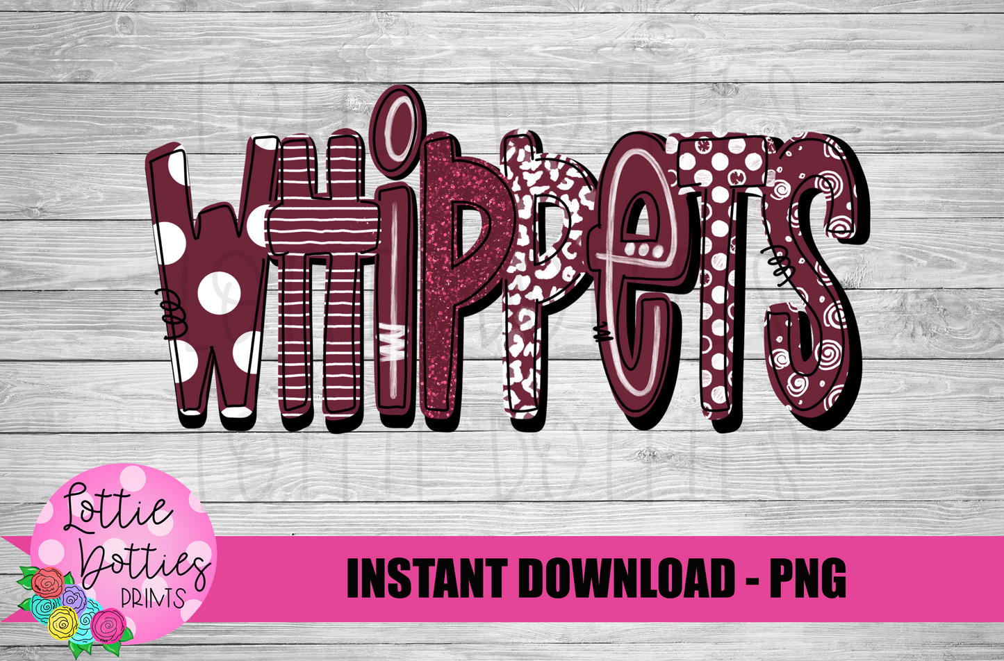 Whippets - PNG - Whippets Sublimation - Digital Download