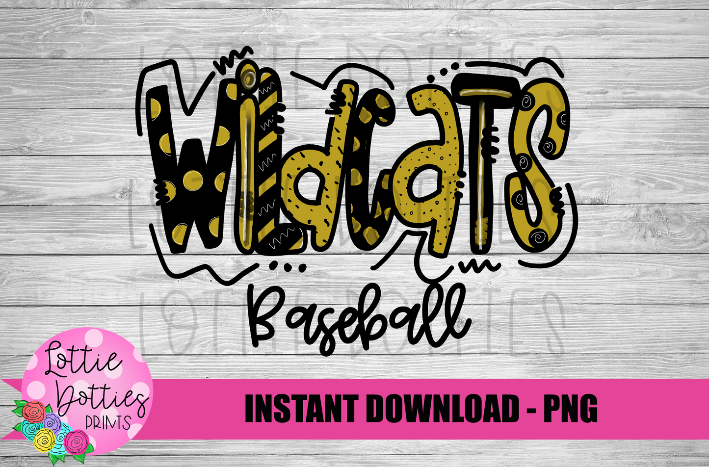 Wildcats Baseball PNG - Baseball - Wildcats - sublimation design - Digital Download