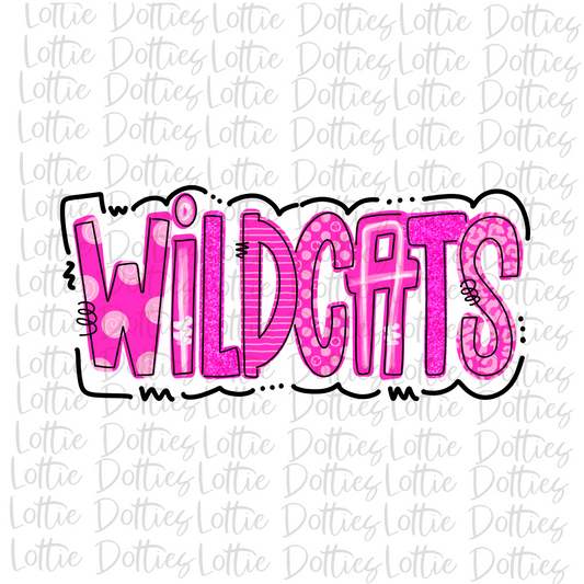 Wildcats  PNG - Wildcats Breast Cancer -  sublimation design - Digital Download