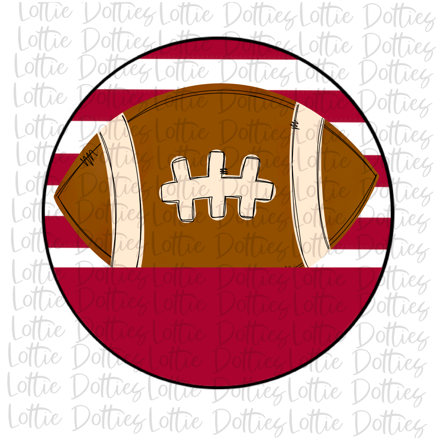 Football - PNG - Football Circle - Sublimation - Digital Download