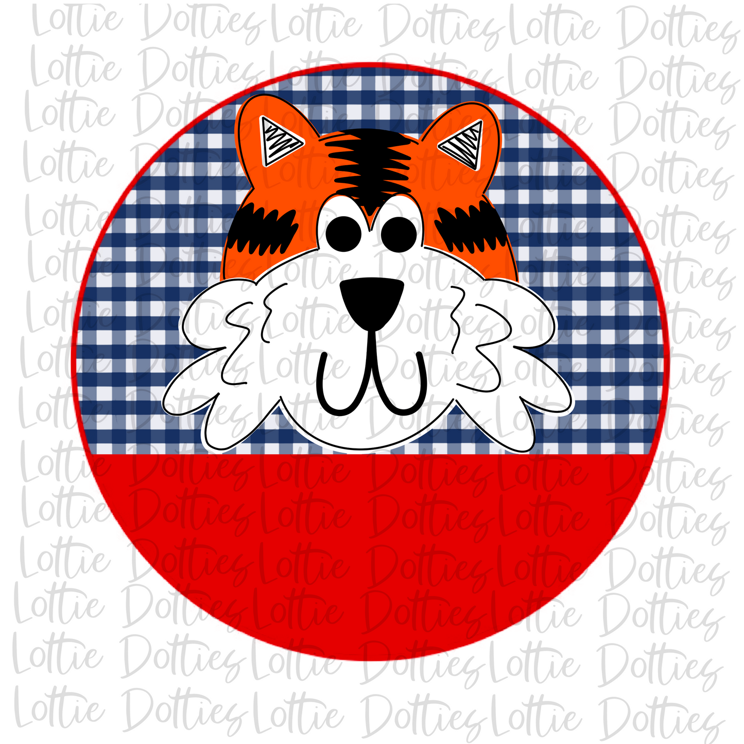 Tiger Circle - Png - Tigers Sublimation Design - School Spirit Design - Digital Download