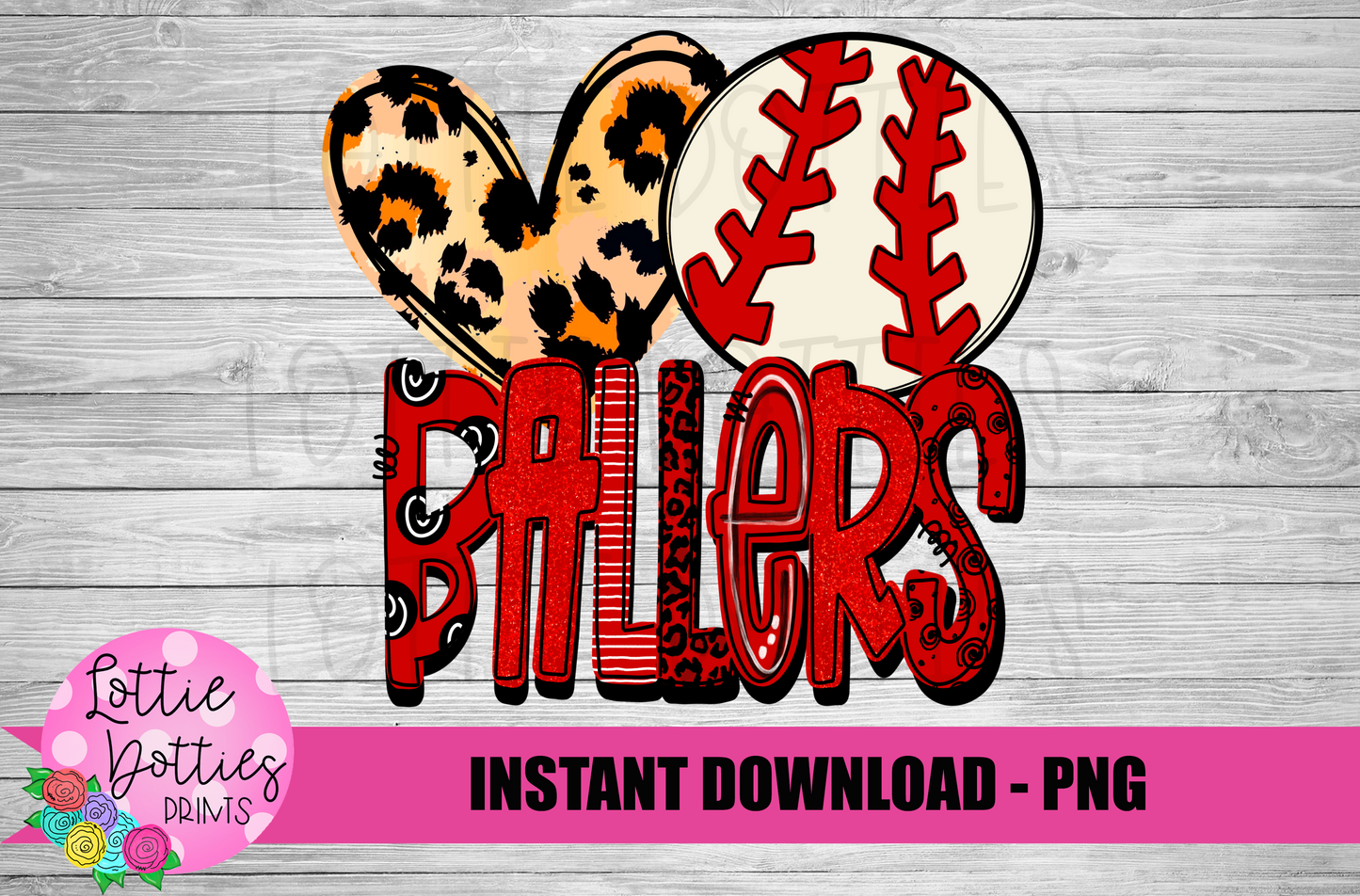 Baseball Ballers PNG - Baseball Png - Digital Download