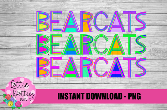 Bearcats PNG - Bearcats Sublimation - Mascots