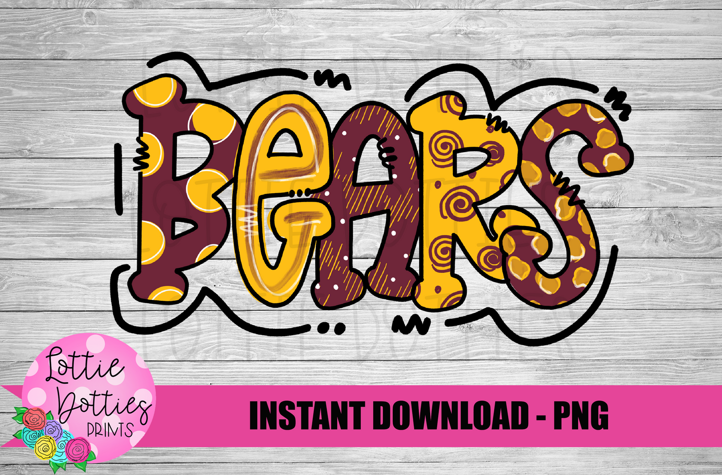 Bears PNG - Bears sublimation design - Digital Download