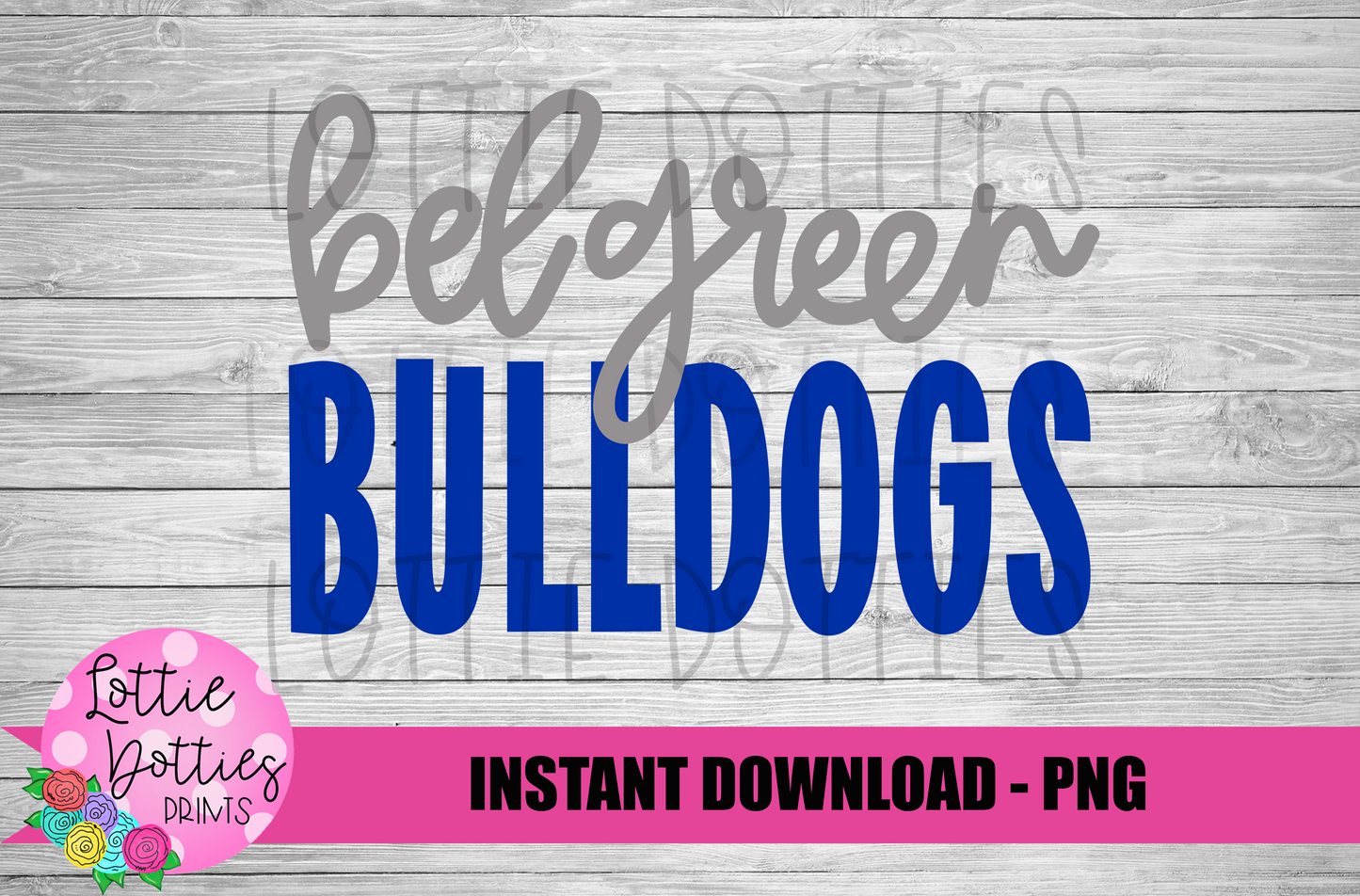 Belgreen Bulldogs - PNG - Bulldogs - Sublimation design - Digital Download
