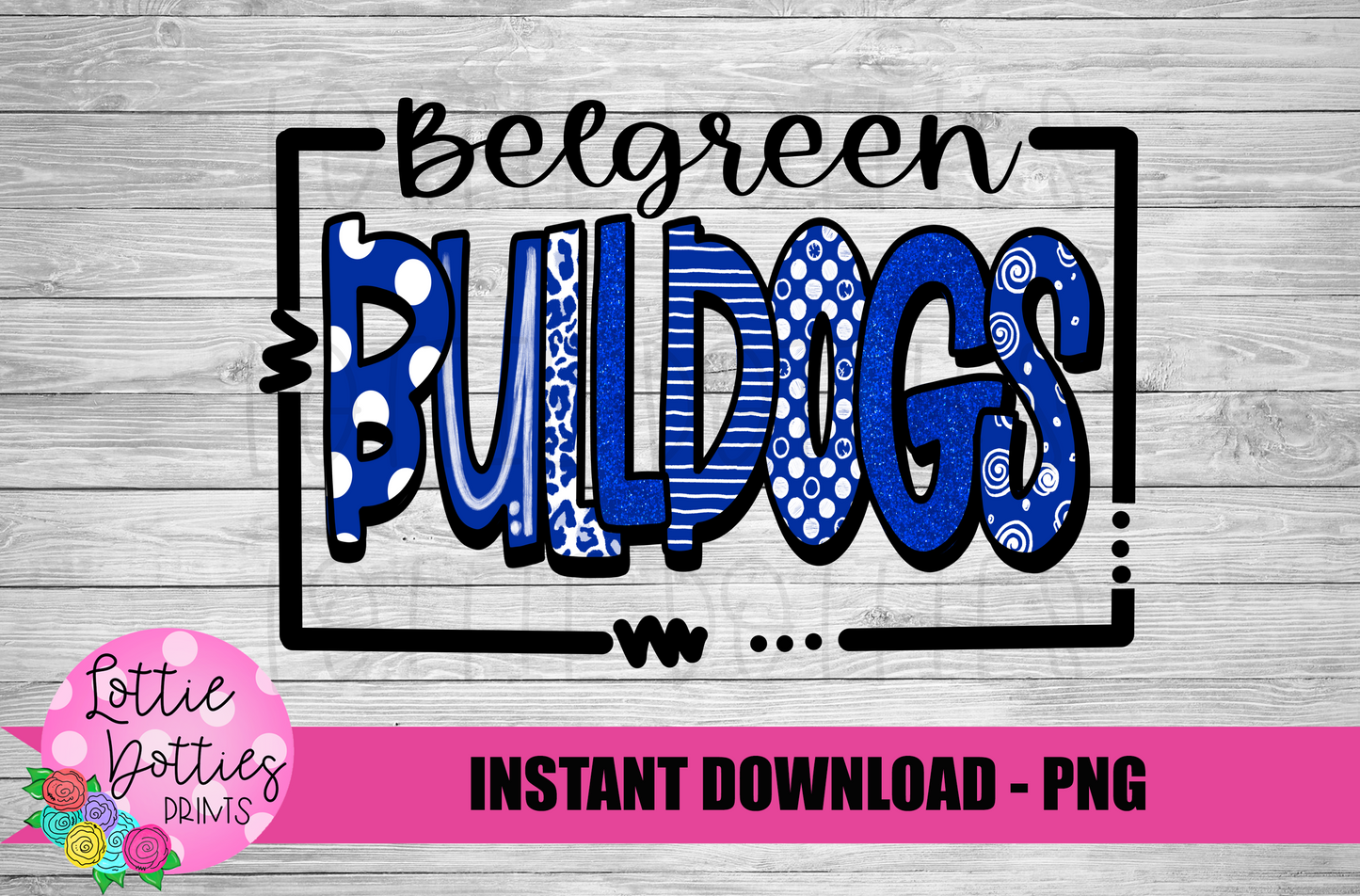 Belgreen Bulldogs - PNG - Bulldogs - Sublimation design - Digital Download