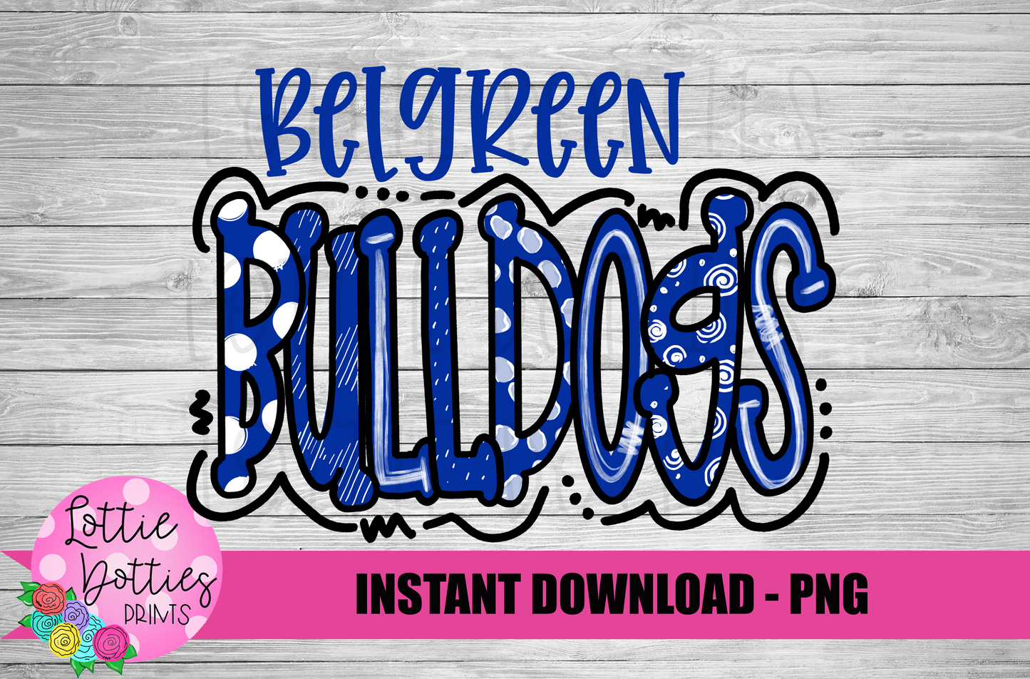 Belgreen Bulldogs - PNG - Bulldogs - Sublimation design - Digital Download