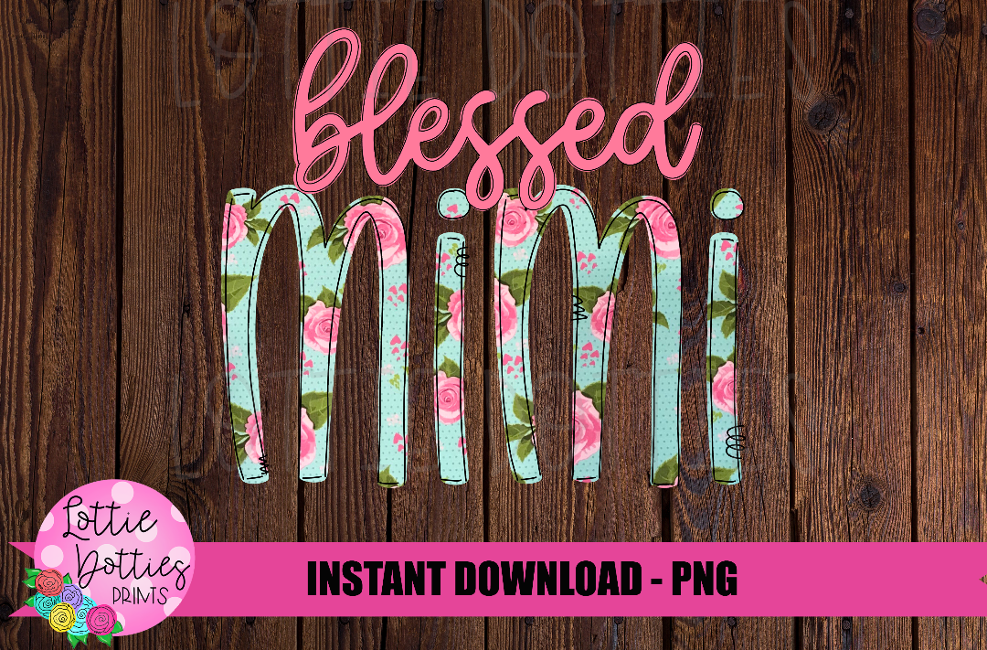Mimi Png - Sublimation File - Instant Download - Digital Download - Floral Print